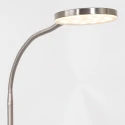 Mexlite floor lamp PLATU with flex arm, with touch dimmer IP20, steel dimmable