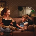 Mexlite floor lamp PLATU with flex arm, with touch dimmer IP20, steel dimmable