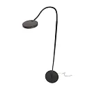 Mexlite LED Stehleuchte PLATU, mit Flexarm, 10W 2700-4000K (CCT) 900lm, mit Touch-Dimmer, schwarz matt