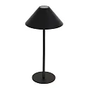 Outdoor LED Akku-Tischleuchte ANCILLA, IP54, Up/Down, 3W 2700K 270lm, mit Touch-Dimmer + USB-Kabel, schwarz matt