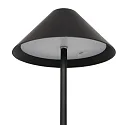 Steinhauer Outdoor LED Akku-Tischleuchte ANCILLA, IP54, Up/Down, 3W 2700K 270lm, mit Touch-Dimmer + USB-Kabel, schwarz matt