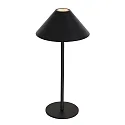 Steinhauer Outdoor LED Akku-Tischleuchte ANCILLA, IP54, Up/Down, 3W 2700K 270lm, mit Touch-Dimmer + USB-Kabel, schwarz matt
