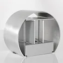 wall luminaire MURO up / down, round, adjustable G9 IP20, steel brushed dimmable