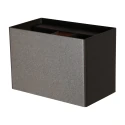 wall luminaire MURO 1 flame, square G9 IP20, cocoa dimmable