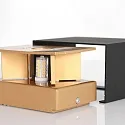 wall luminaire MURO up / down, square, flat, adjustable G9 IP20, black matt dimmable