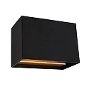 wall luminaire MURO up / down, square, flat, adjustable G9 IP20, black matt dimmable