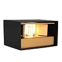 wall luminaire MURO up / down, square, flat, adjustable G9 IP20, black matt dimmable