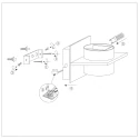 Steinhauer Wandleuchte MURO, Up/Down, rund/eckig, inkl. G9 LED 3W 2700K 300lm, mit Blendklappen, dimmbar, Schwarz matt / innen Gold matt
