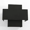 Steinhauer Wandleuchte MURO, Up/Down, 1-flammig, G9, 3W, 2700K, 300lm, dimmbar, schwarz matt / innen gold matt