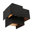 Steinhauer Wandleuchte MURO, Up/Down, 1-flammig, G9, 3W, 2700K, 300lm, dimmbar, schwarz matt / innen gold matt