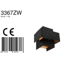 Steinhauer Wandleuchte MURO, Up/Down, 1-flammig, G9, 3W, 2700K, 300lm, dimmbar, schwarz matt / innen gold matt
