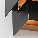 Steinhauer Wandleuchte MURO, Up/Down, 1-flammig, G9, 3W, 2700K, 300lm, dimmbar, schwarz matt / innen gold matt