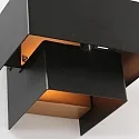 Steinhauer Wandleuchte MURO, Up/Down, 1-flammig, G9, 3W, 2700K, 300lm, dimmbar, schwarz matt / innen gold matt