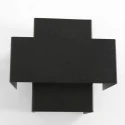 Steinhauer Wandleuchte MURO, Up/Down, 1-flammig, G9, 3W, 2700K, 300lm, dimmbar, schwarz matt / innen gold matt