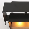 Steinhauer Wandleuchte MURO, Up/Down, 2-flammig, 2x G9, 3W, 2700K, 300lm, dimmbar, schwarz matt / innen gold matt