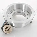 Steinhauer Einbauleuchte PÉLITE SPOT, IP20, rund, Ø 10cm, rückversetzt, GU10 max. 40W, starr, stahl gebürstet