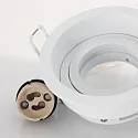 Steinhauer Einbauleuchte PÉLITE SPOT, IP20, rund, Ø 10cm, rückversetzt, GU10 max. 40W, starr, weiß matt