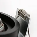 Steinhauer Einbauleuchte PÉLITE SPOT, IP20, rund, Ø 10cm, rückversetzt, GU10 max. 40W, starr, schwarz matt