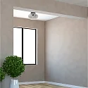 Steinhauer ceiling luminaire REFLEXION E27 IP20, black dimmable