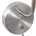 LED Wandleuchte UPROUND, 1-flammig, GU10, 4,9W, 2700K, IP20, stahl