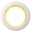 Mexlite LED Wandleuchte UPROUND, 1-flammig, GU10, 4,9W, 2700K, IP20, weiß