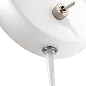 Mexlite LED Wandleuchte UPROUND, 1-flammig, GU10, 4,9W, 2700K, IP20, weiß