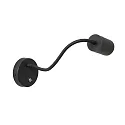 Mexlite wall luminaire UPROUND 1 flame GU10 IP20, black 
