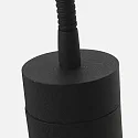 Mexlite wall luminaire UPROUND 1 flame GU10 IP20, black 