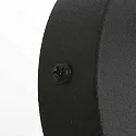 Mexlite wall luminaire UPROUND 1 flame GU10 IP20, black 