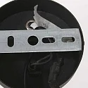 Mexlite wall luminaire UPROUND 1 flame GU10 IP20, black 