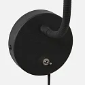 Mexlite wall luminaire UPROUND 1 flame GU10 IP20, black 