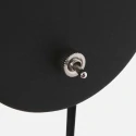 LED Wandleuchte UPROUND, 1-flammig, GU10, 4,9W, 2700K, IP20, stahl