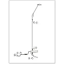 LED Stehleuchte DAPHNE, 1-flammig, 7W, 2700-4000K, 700lm, IP20, dimmbar, stahl