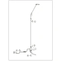Steinhauer LED Stehleuchte DAPHNE, 1-flammig, 7W, 2700-4000K, 700lm, IP20, dimmbar, schwarz