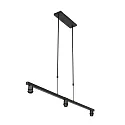 Steinhauer Pendelleuchte STANG, E27, 3-flammig, blau
