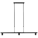 Steinhauer Pendelleuchte STANG, E27, 3-flammig, blau