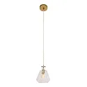 pendant luminaire GRAZIOGLASS ?18cm E27 IP20, brass