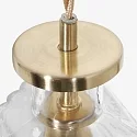 Mexlite Pendelleuchte GRAZIOGLASS, E27, Ø 18cm, messing