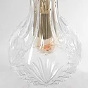 Mexlite Pendelleuchte GRAZIOGLASS, E27, Ø 14cm, messing