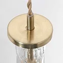 Mexlite Pendelleuchte GRAZIOGLASS, E27, Ø 14cm, messing