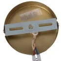 Mexlite Pendelleuchte GRAZIOGLASS, E27, Ø 14cm, messing