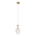 Pendelleuchte GRAZIOGLASS, E27, Ø 12,5cm, messing