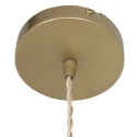 Mexlite pendant luminaire GRAZIOGLASS ?12,5cm E27 IP20, brass