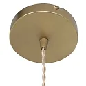 Mexlite pendant luminaire GRAZIOGLASS ?12,5cm E27 IP20, brass