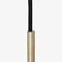pendant luminaire BOLLIQUE round E27 IP20, amber, brass, black dimmable