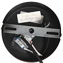 Steinhauer Pendelleuchte BOLLIQUE, E27, Ø 25 cm, schwarz