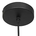 Steinhauer Pendelleuchte BOLLIQUE, E27, Ø 25 cm, schwarz