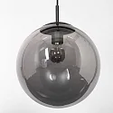 Steinhauer Pendelleuchte BOLLIQUE, E27, Ø 25 cm, schwarz