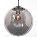 Steinhauer Pendelleuchte BOLLIQUE, E27, Ø 30 cm, schwarz