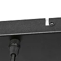 pendant luminaire BOLLIQUE 6 flames E27 IP20, amber, brass, black dimmable